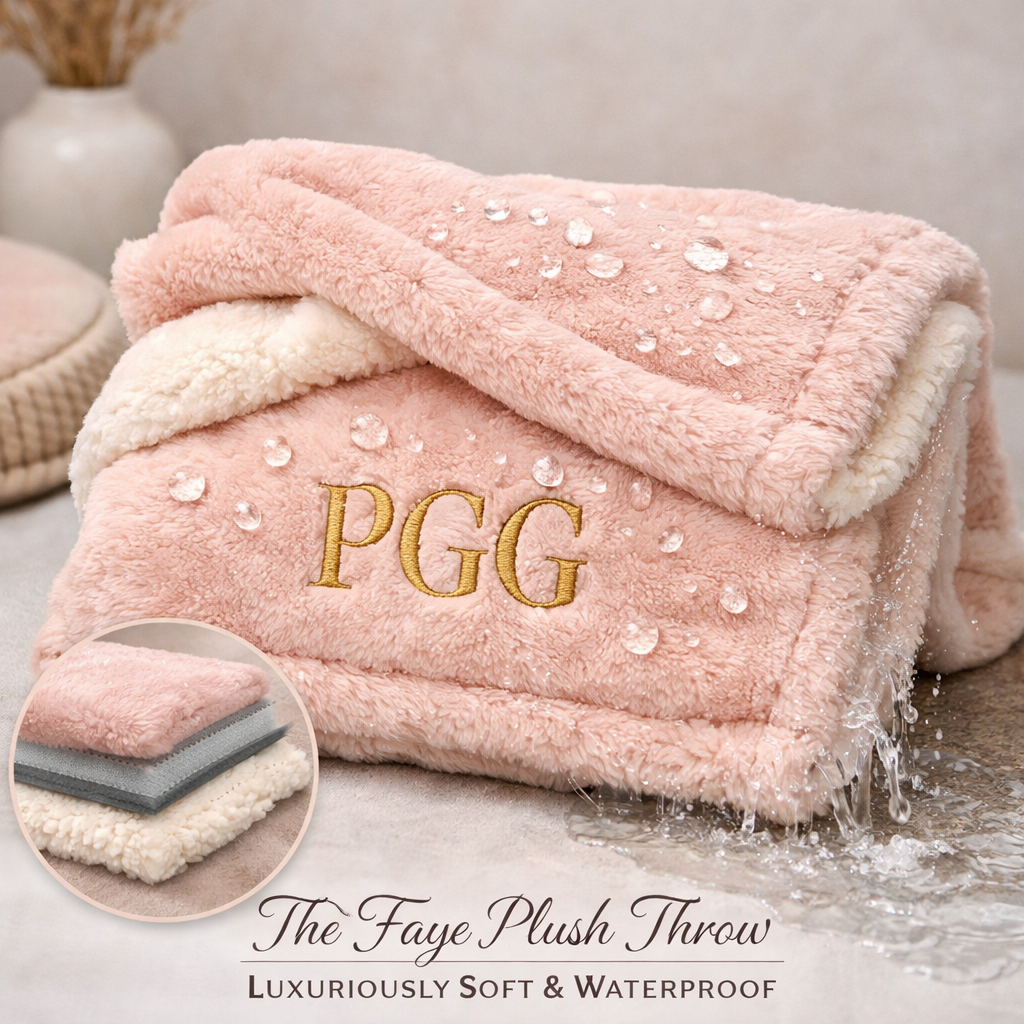 PGG Collection- The Faye Plush Waterproof Throw