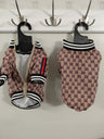 Designer-Inspired Stripe & Signature Zip-up Jacket