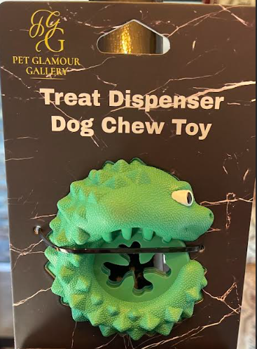 Treat Dispenser Dog Chew Toy- Virgil & Faye Signature Line